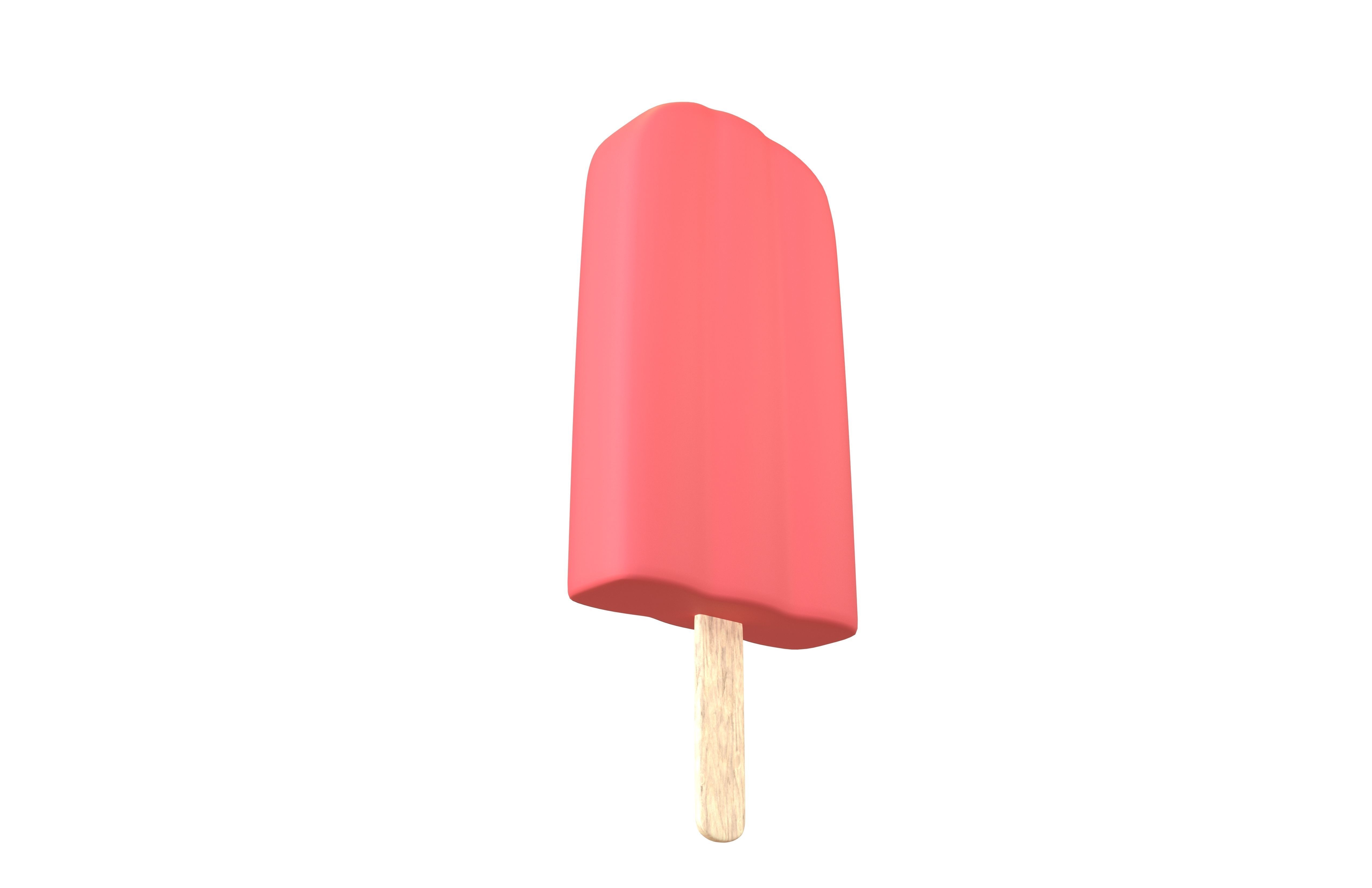 Ice Lolly v2 002 Low-poly 3D model_2