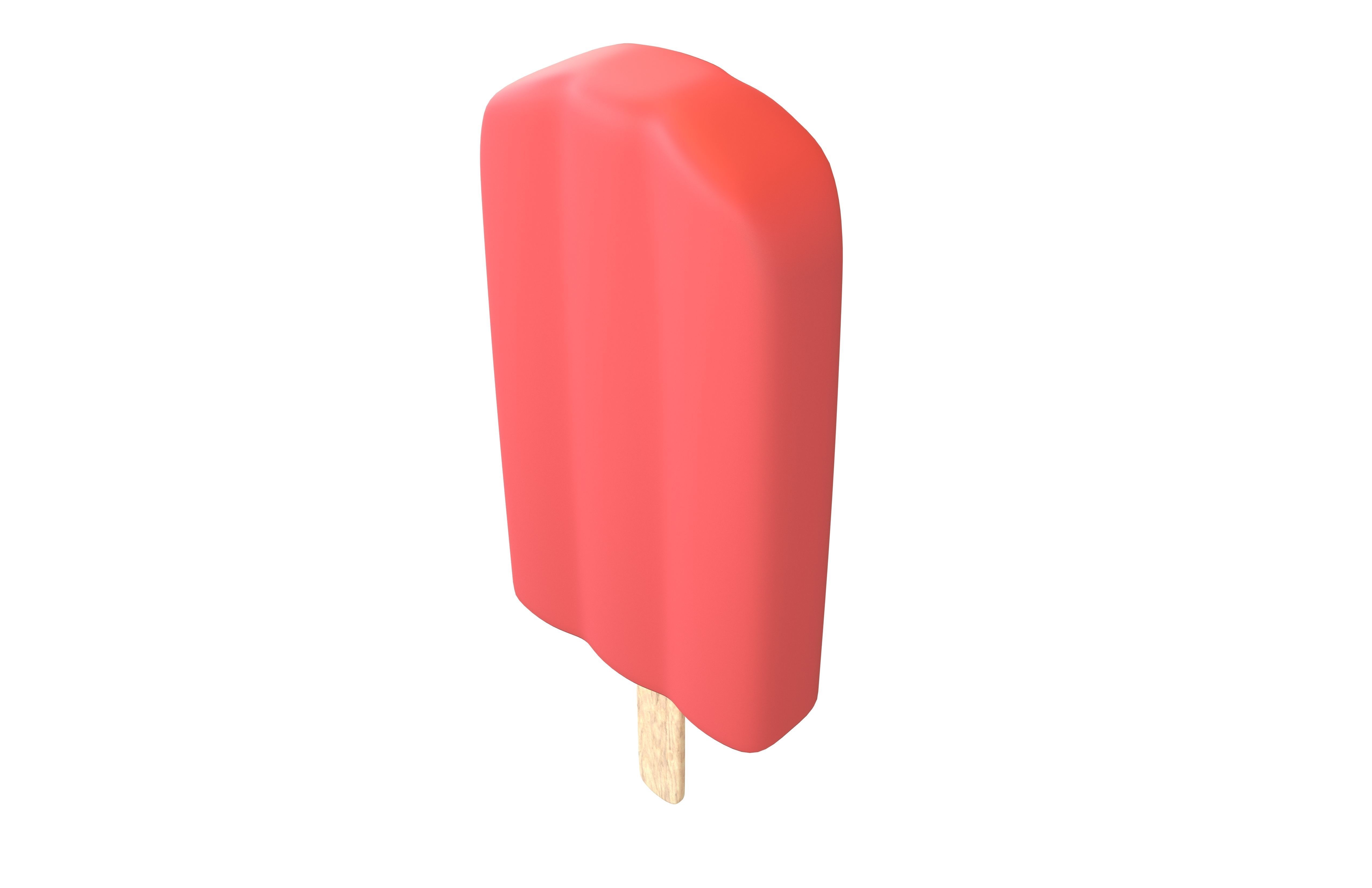 Ice Lolly v2 002 Low-poly 3D model_1