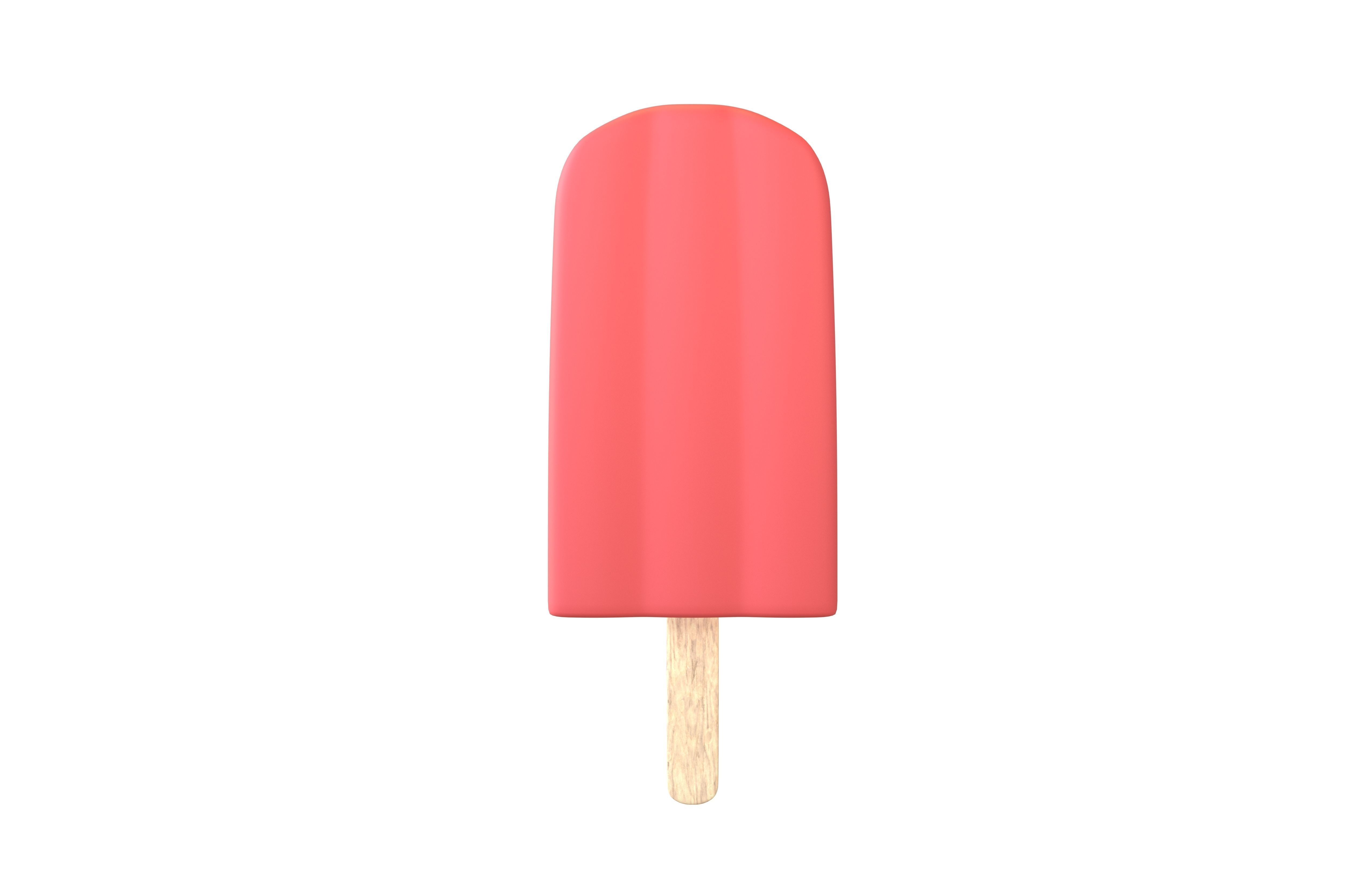 Ice Lolly v2 002 Low-poly 3D model_3