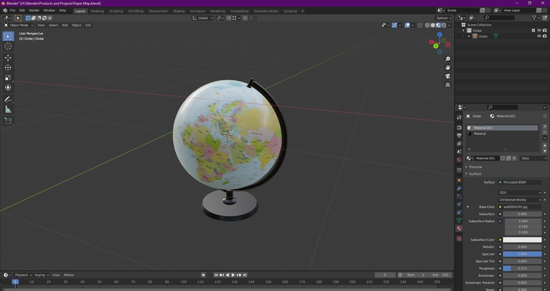 Globe 3D model_35