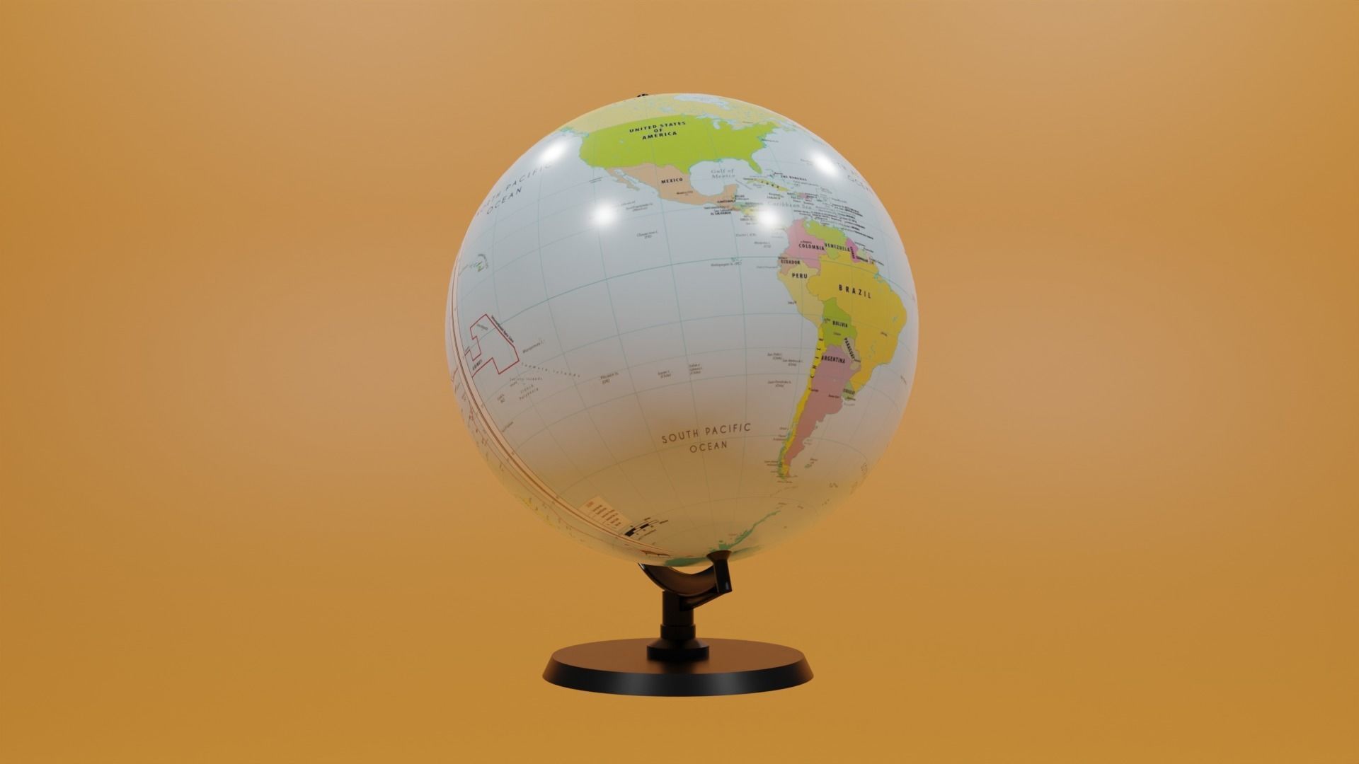 Globe 3D model_15