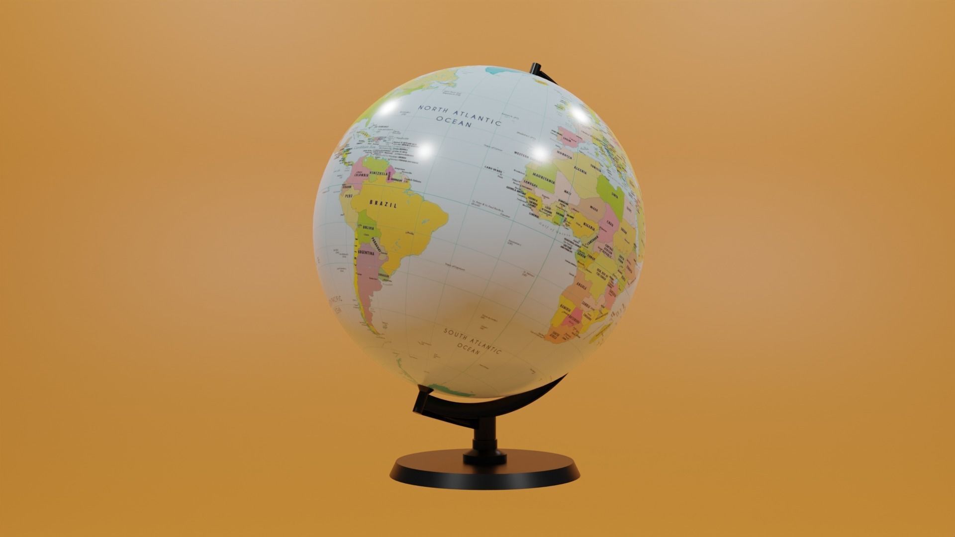 Globe 3D model_21
