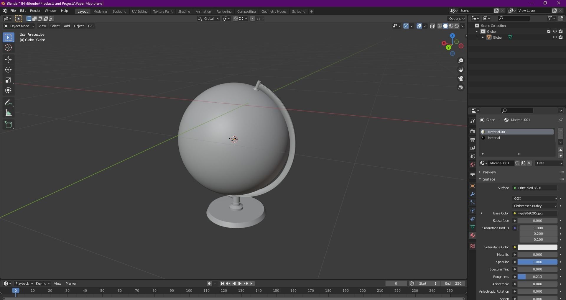 Globe 3D model_34