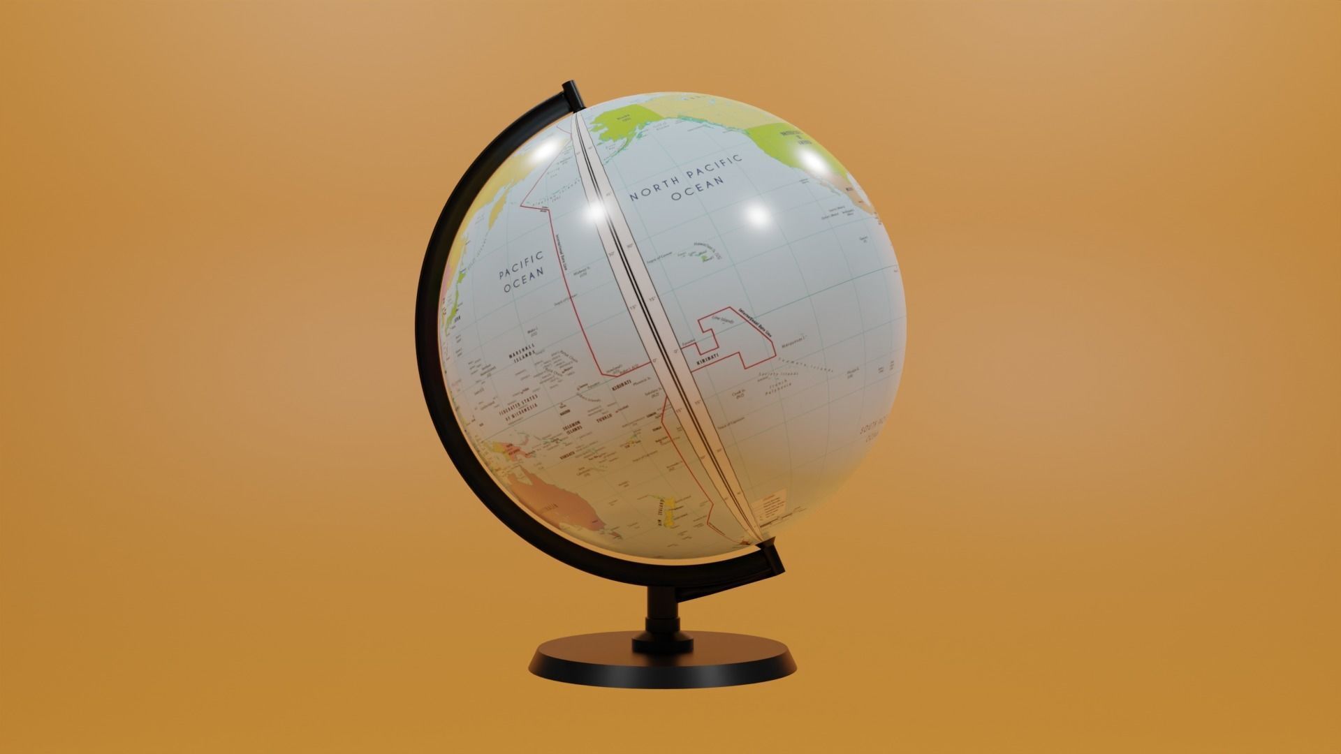 Globe 3D model_9