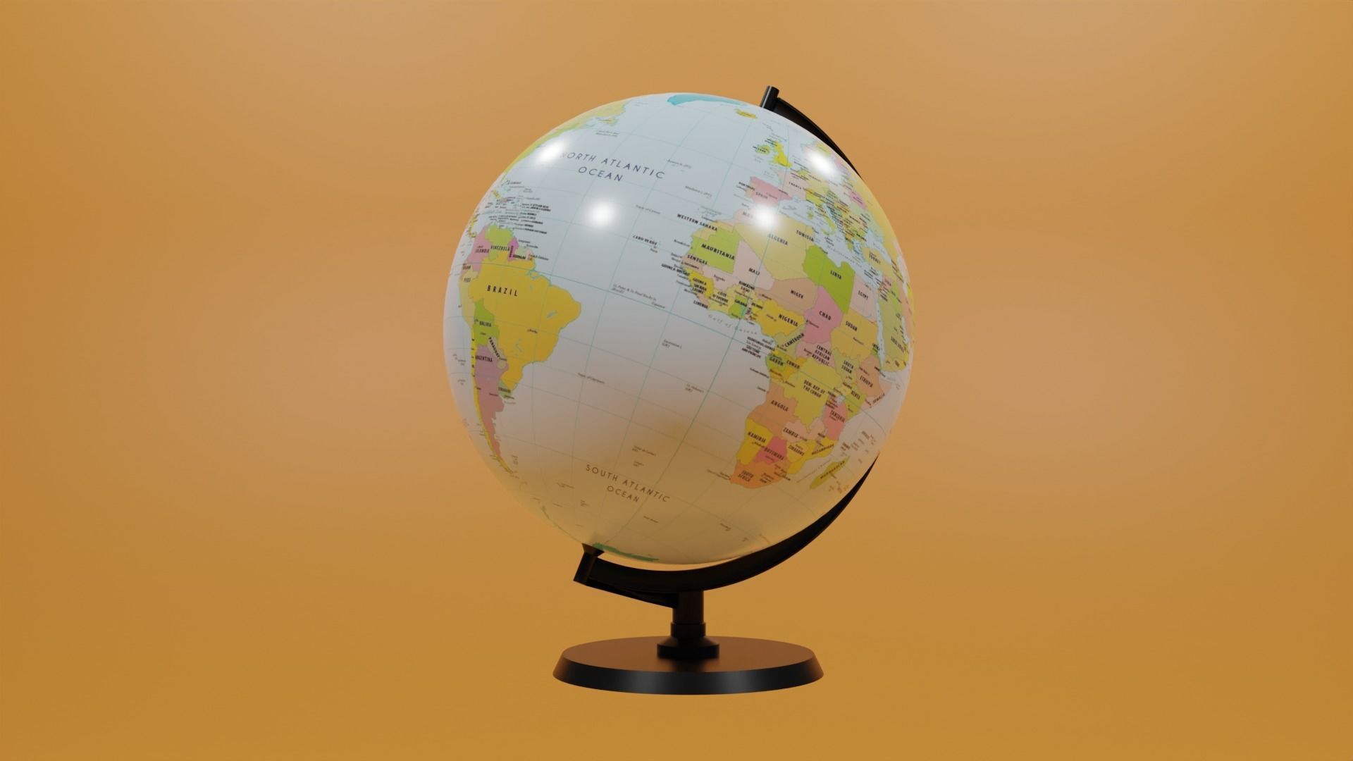 Globe 3D model_22