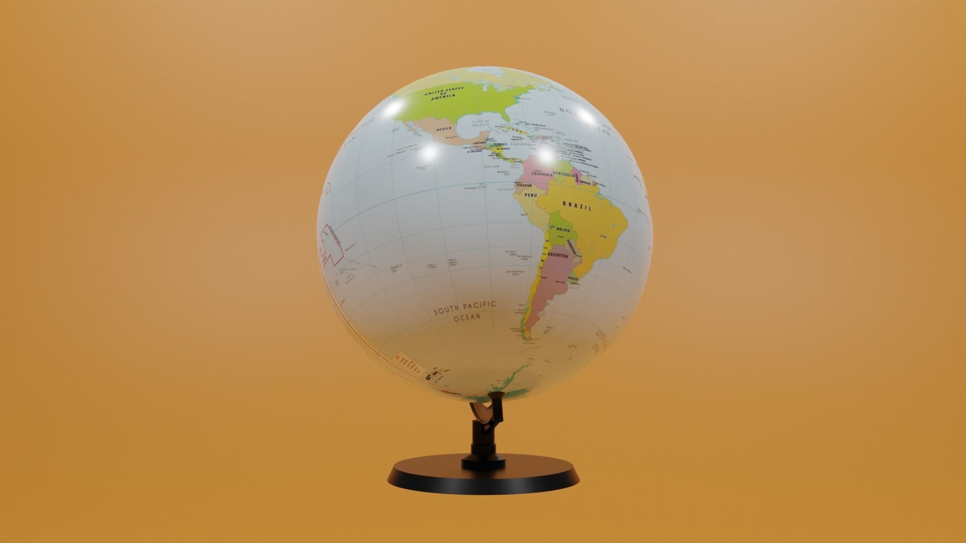 Globe 3D model_16