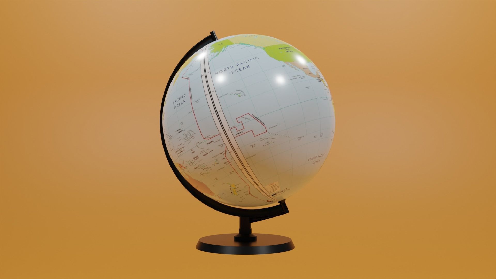 Globe 3D model_10