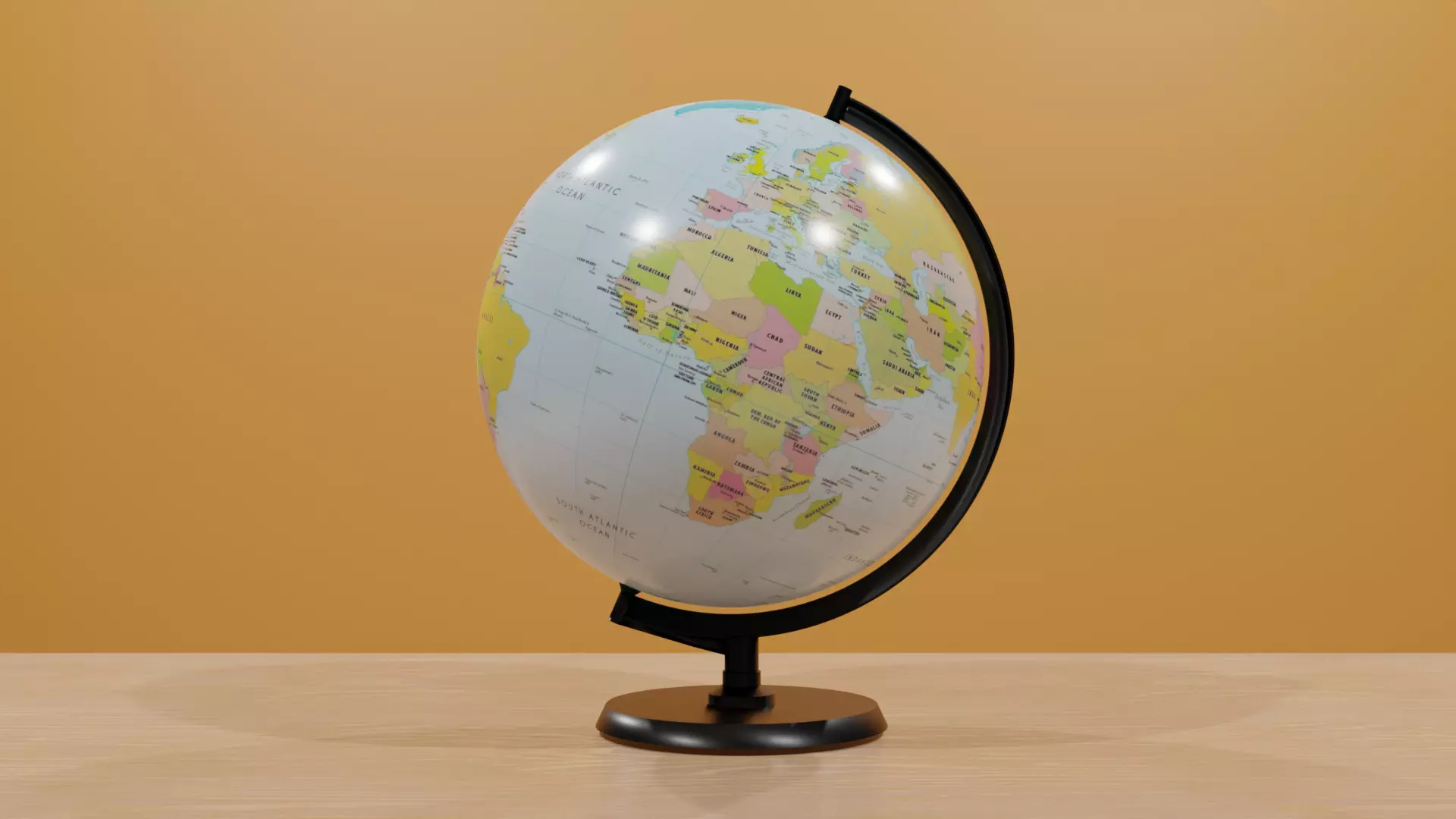 Globe 3D model_0