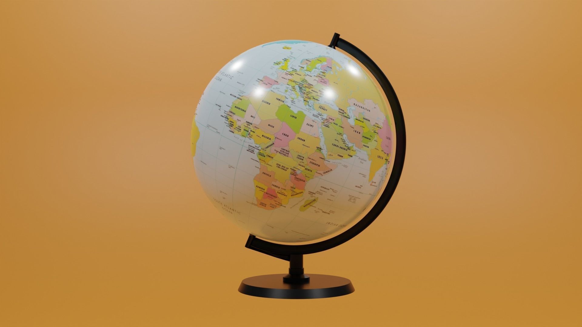Globe 3D model_12