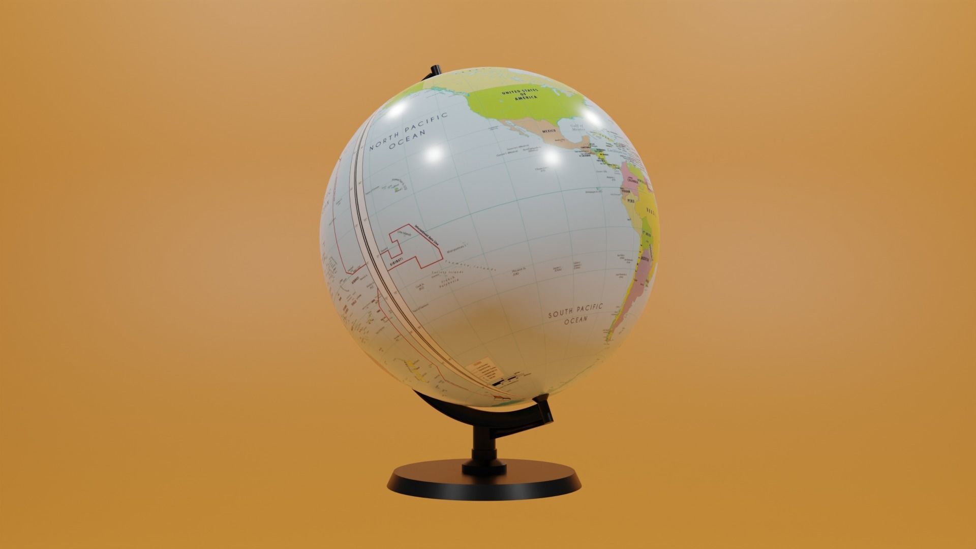 Globe 3D model_13