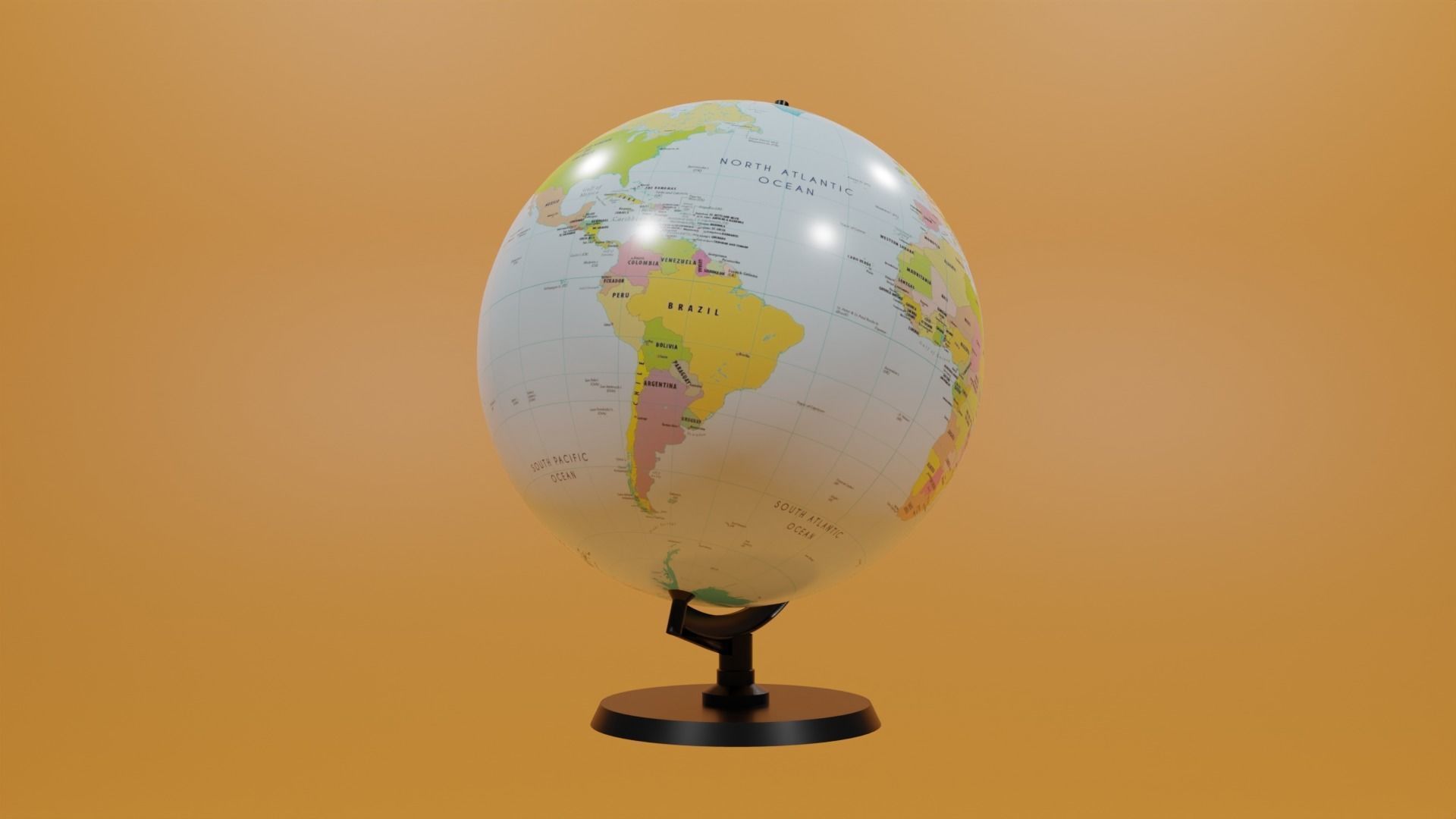 Globe 3D model_19
