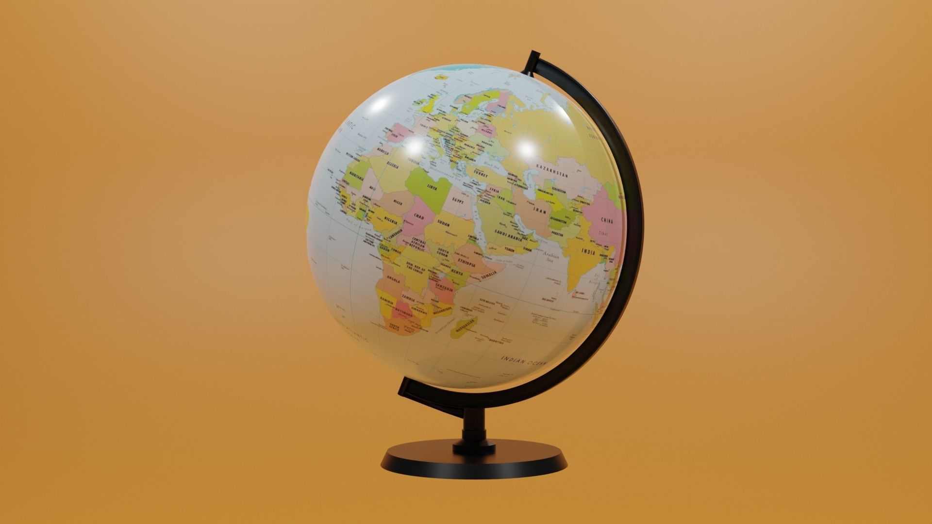 Globe 3D model_23