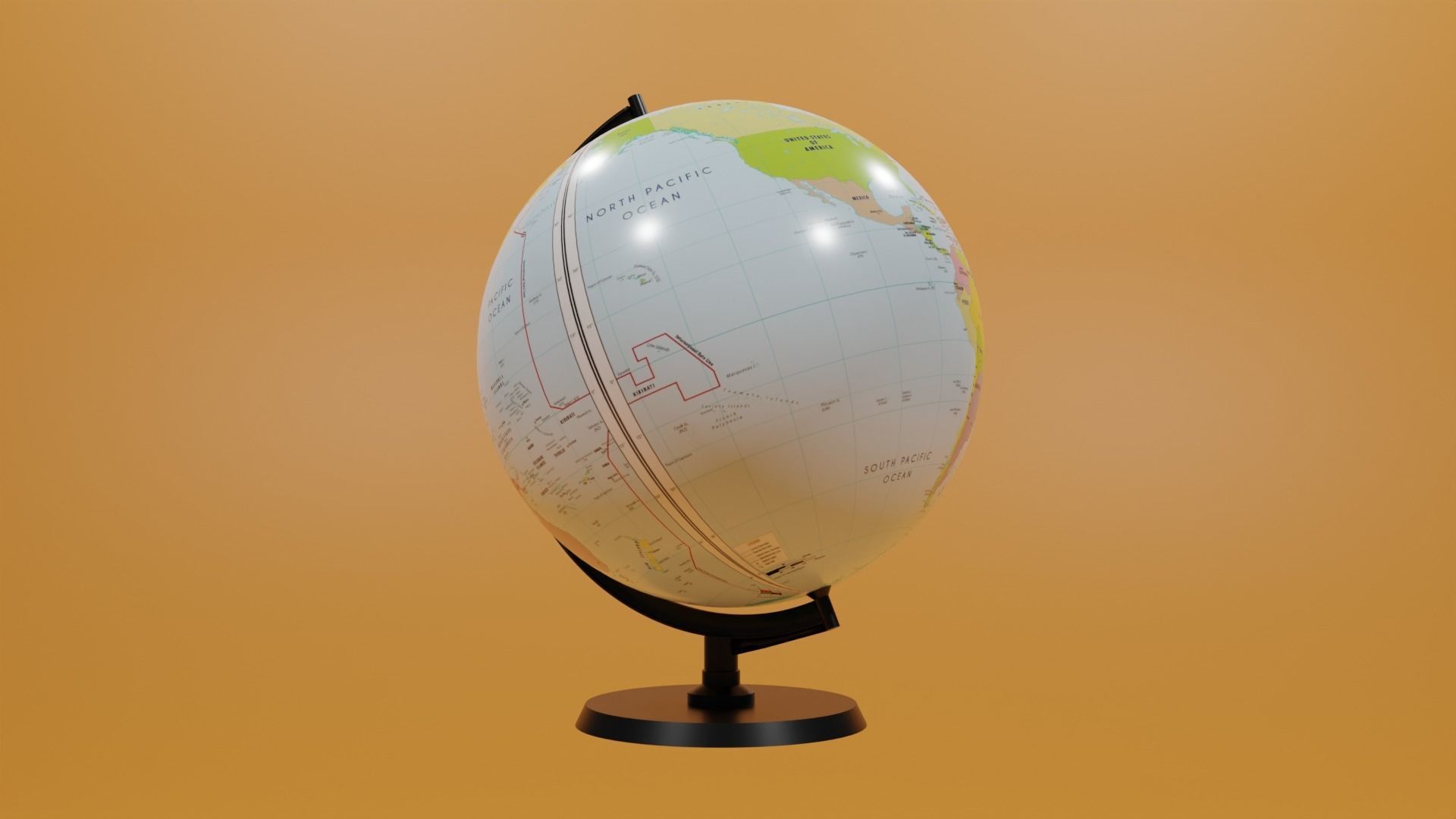 Globe 3D model_11