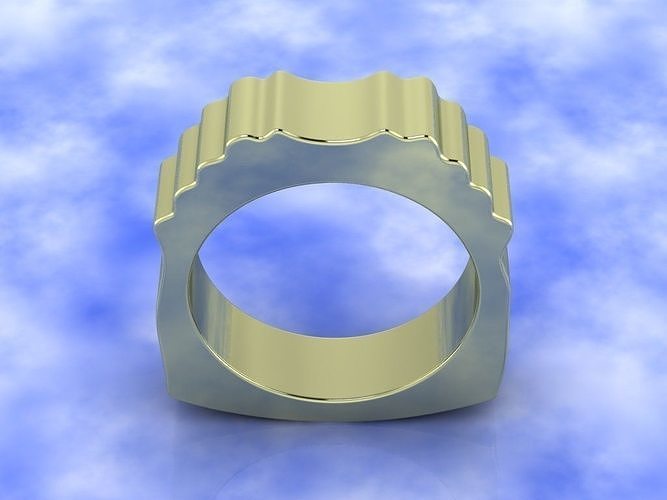 Wedding Gold Ring-13 3D print model