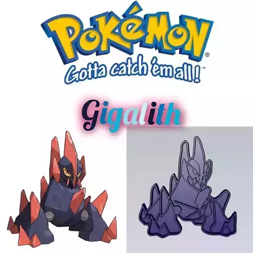 Amazing Pokemon Gigalith Cookie Cutter Stamp Cake Decorating 
