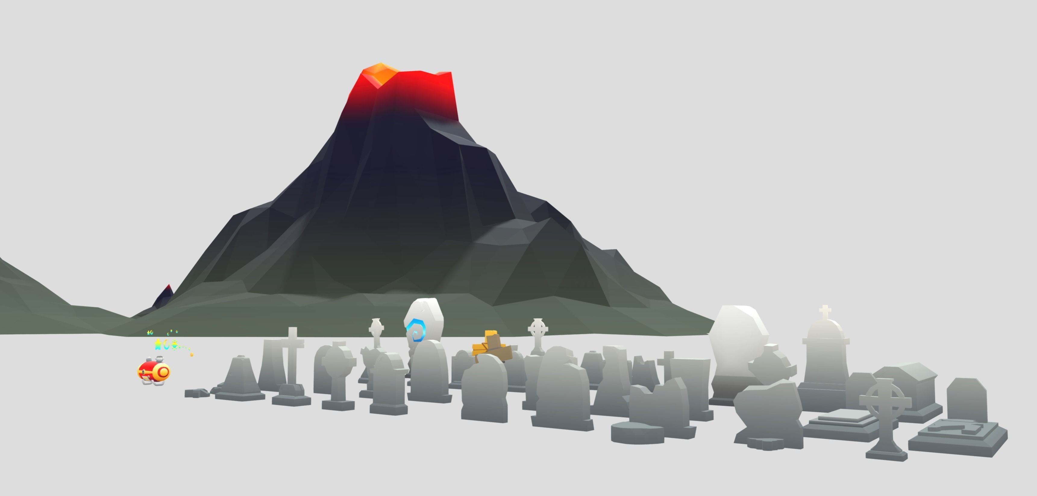 Low poly models with soft gradient textures - Mega Pack Low-poly 3D model_10