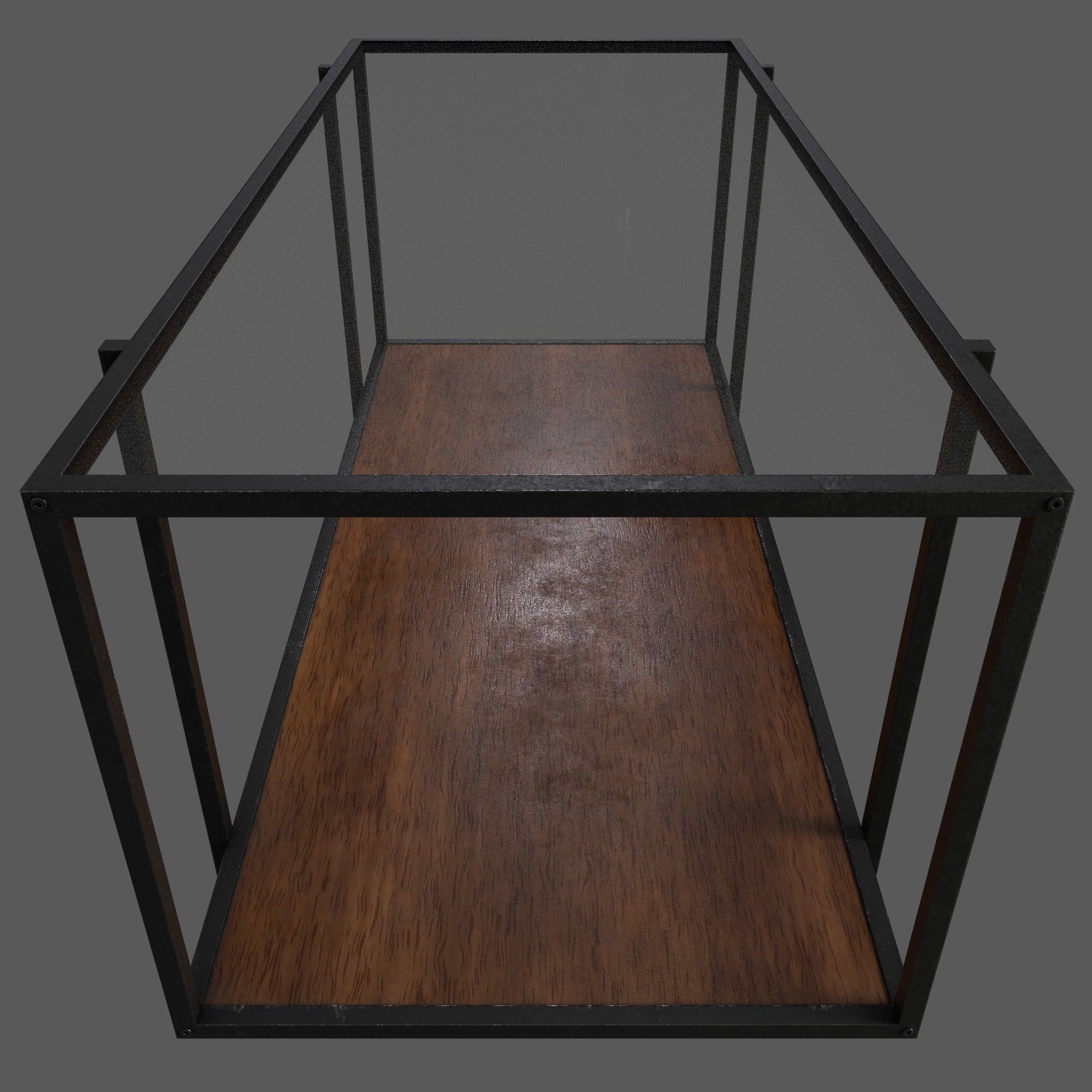 Modern Coffee Table Low-poly 3D model_1