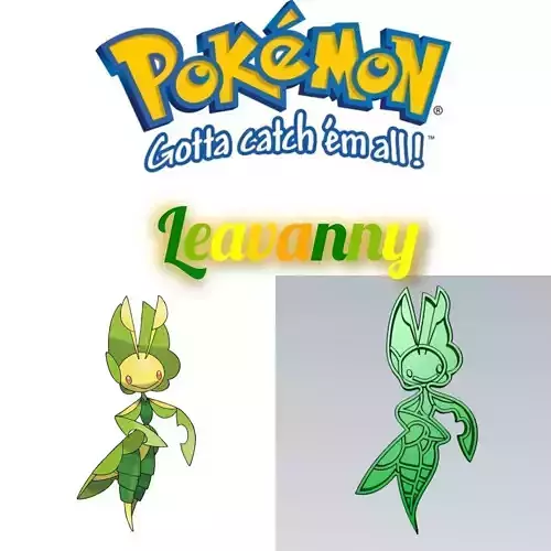 Amazing Pokemon Leavanny Cookie Cutter Stamp Cake Decorating  3D model