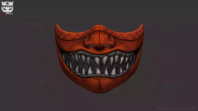  Hannya Devil Mask Halloween Cosplay 3D print model