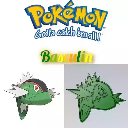 Amazing Pokemon Basculin Cookie Cutter Stamp Cake Decorating 