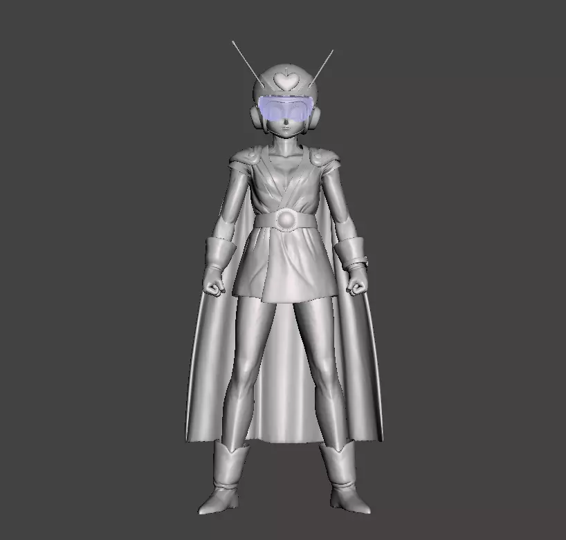 Great Saiyaman 2 3D Model 3D print model_0