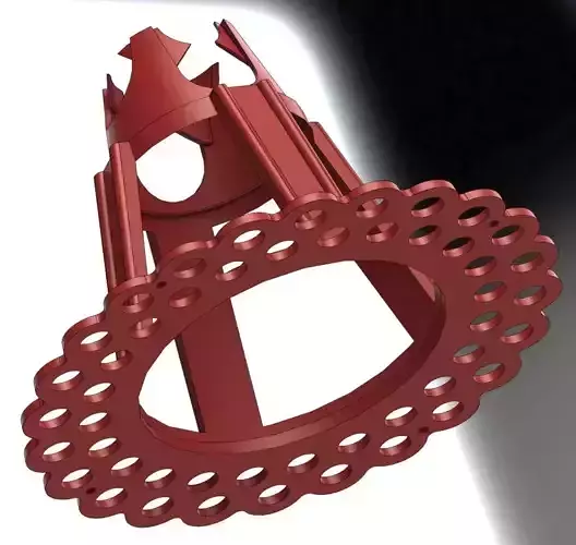 Plastic retainer for reinforcing concrete 3D print model
