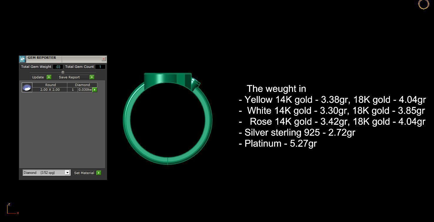 - Old English font ring Q 3D print model_12