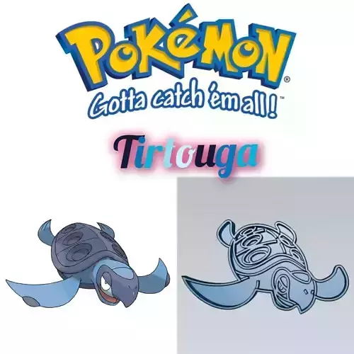 Amazing Pokemon Tirtouga Cookie Cutter Stamp Cake Decorating 