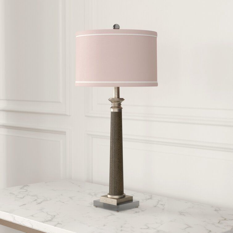 Wagenen Gray Shagreen Table Lamp Light 3D model_5