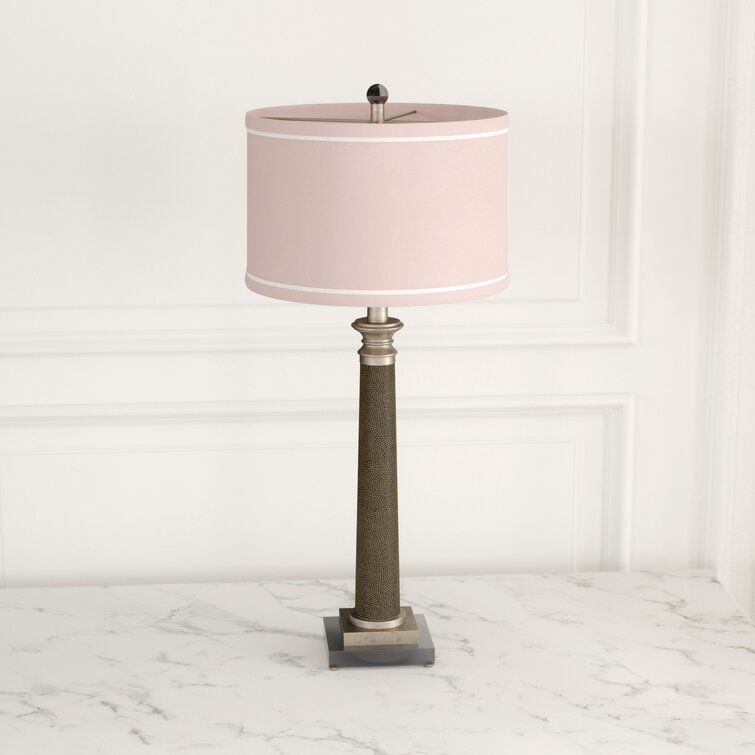 Wagenen Gray Shagreen Table Lamp Light 3D model_4