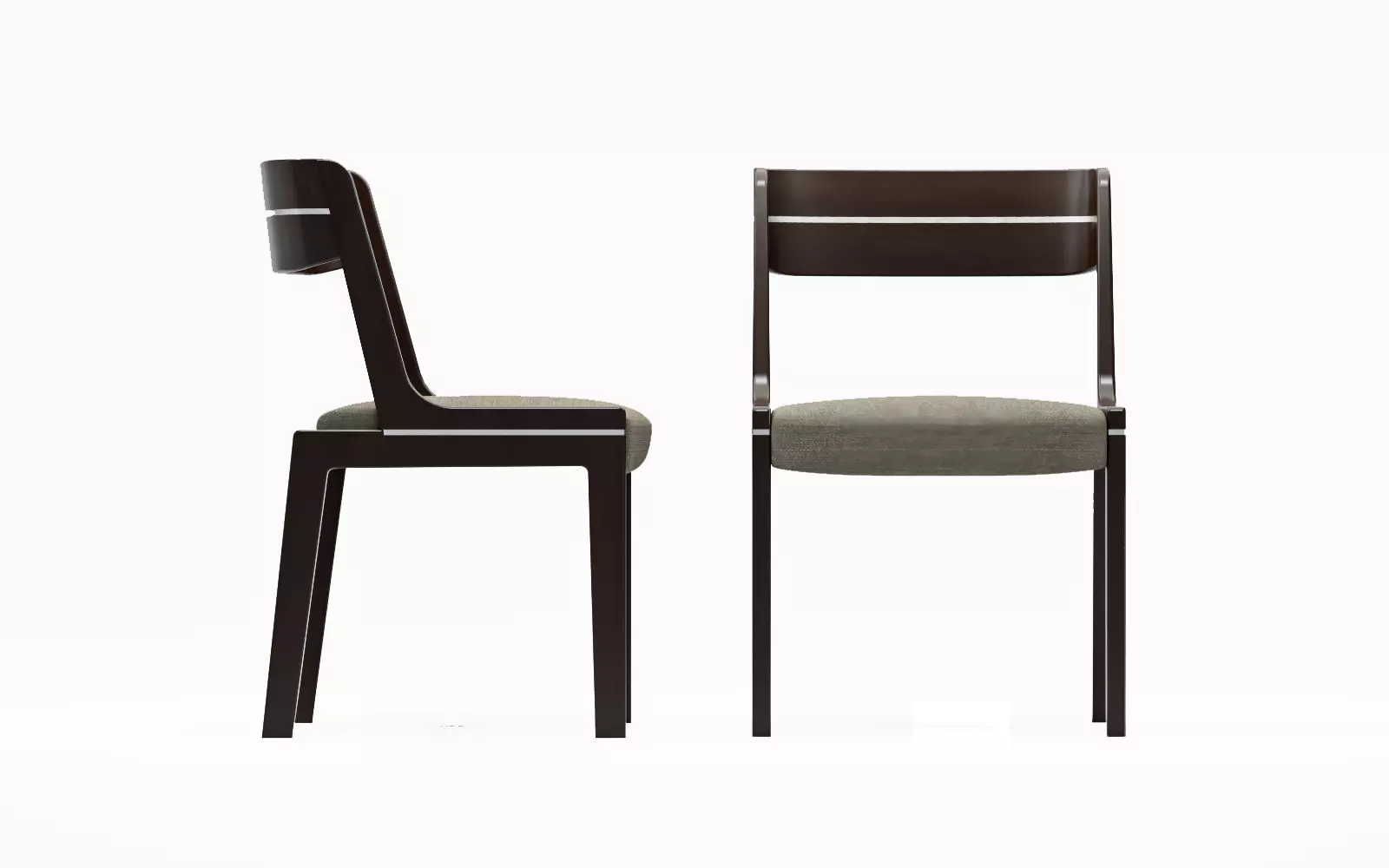 French 60s Chairs Free 3D model