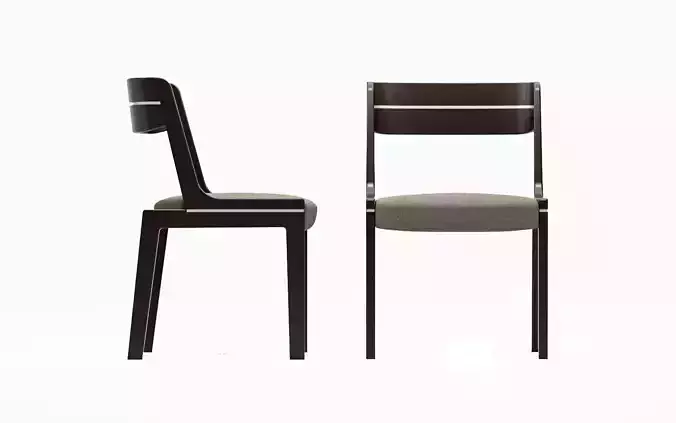 French 60s Chairs Free 3D model