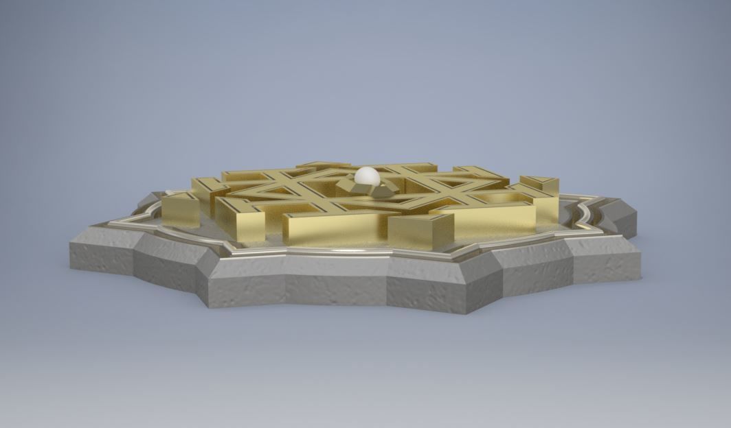 Erebors throne symbol 3D print model_4