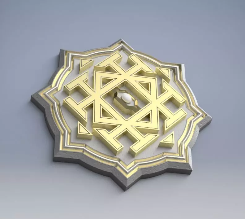 Erebors throne symbol 3D print model_0