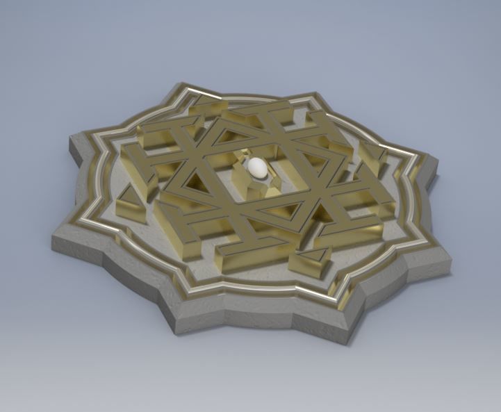 Erebors throne symbol 3D print model_3