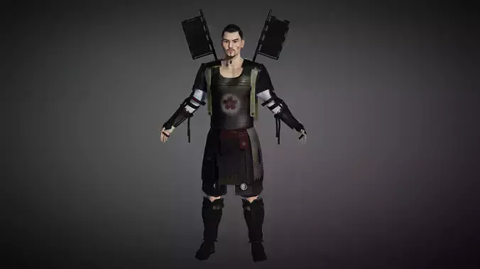 AAA Fantasy Male Character 09 The Japanese Warrior 