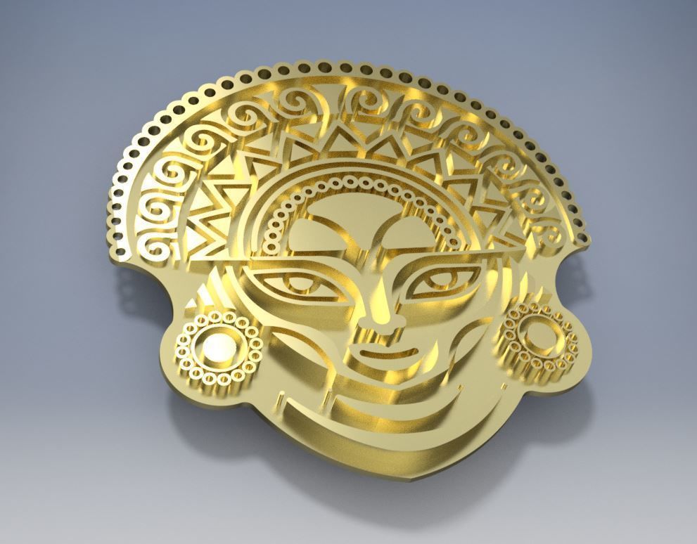 Inca decorative 3D print model_3