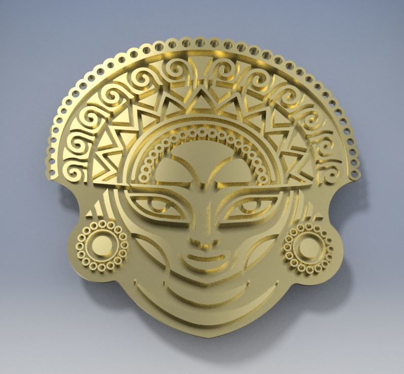 Inca decorative 3D print model_4