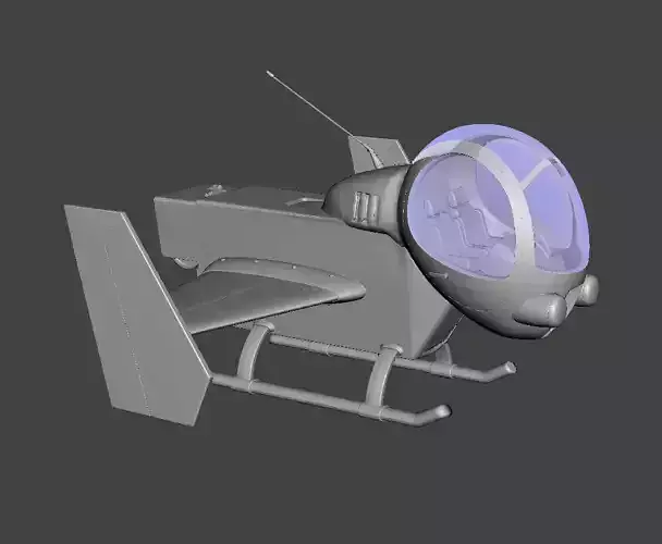 Dragon Ball  Air Plane 2 3D Model