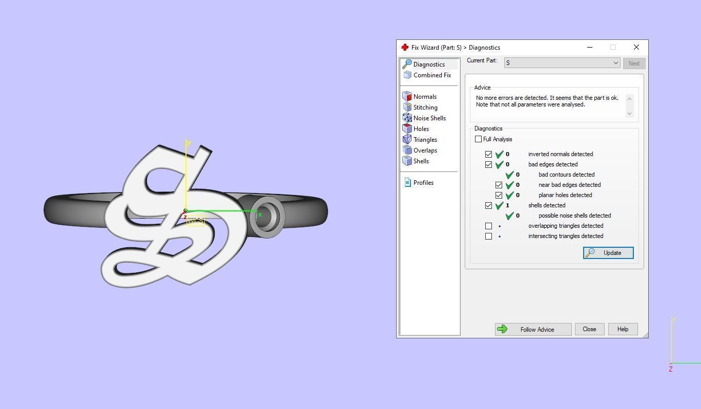 - Old English font ring S 3D print model_13
