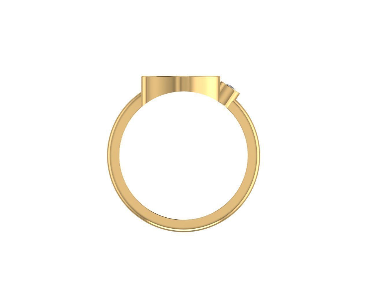 - Old English font ring S 3D print model_2