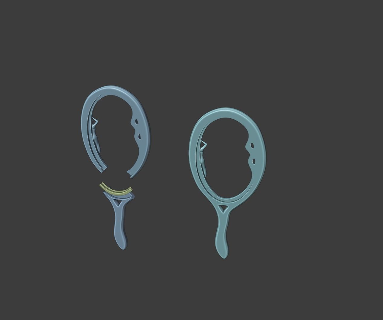 Sailor Neptune mirror - Deep Aqua Mirror 3D print model_3