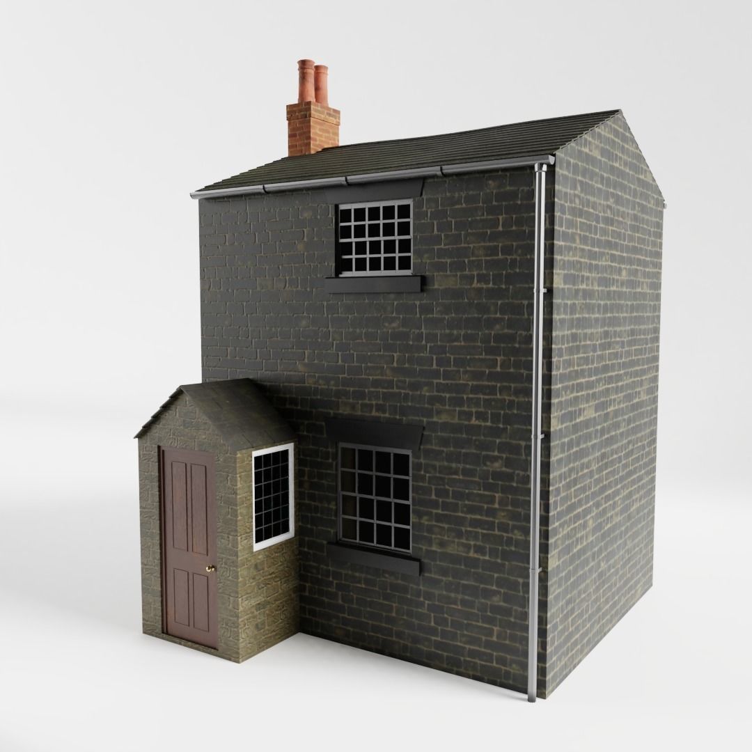 British Row Home 02 3D model_1
