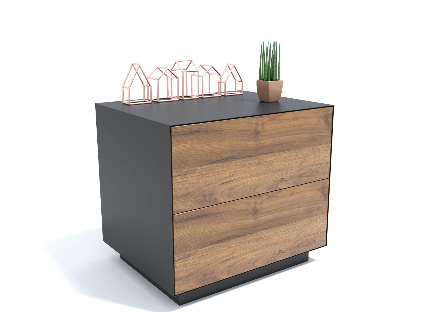  Loft style bedside table 3D model_2