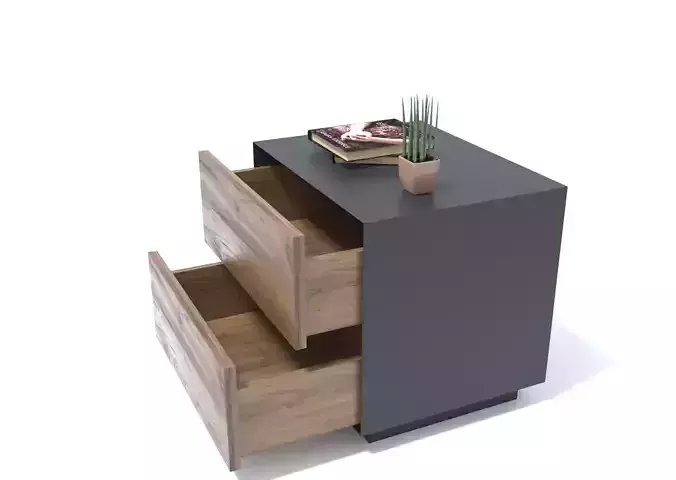  Loft style bedside table