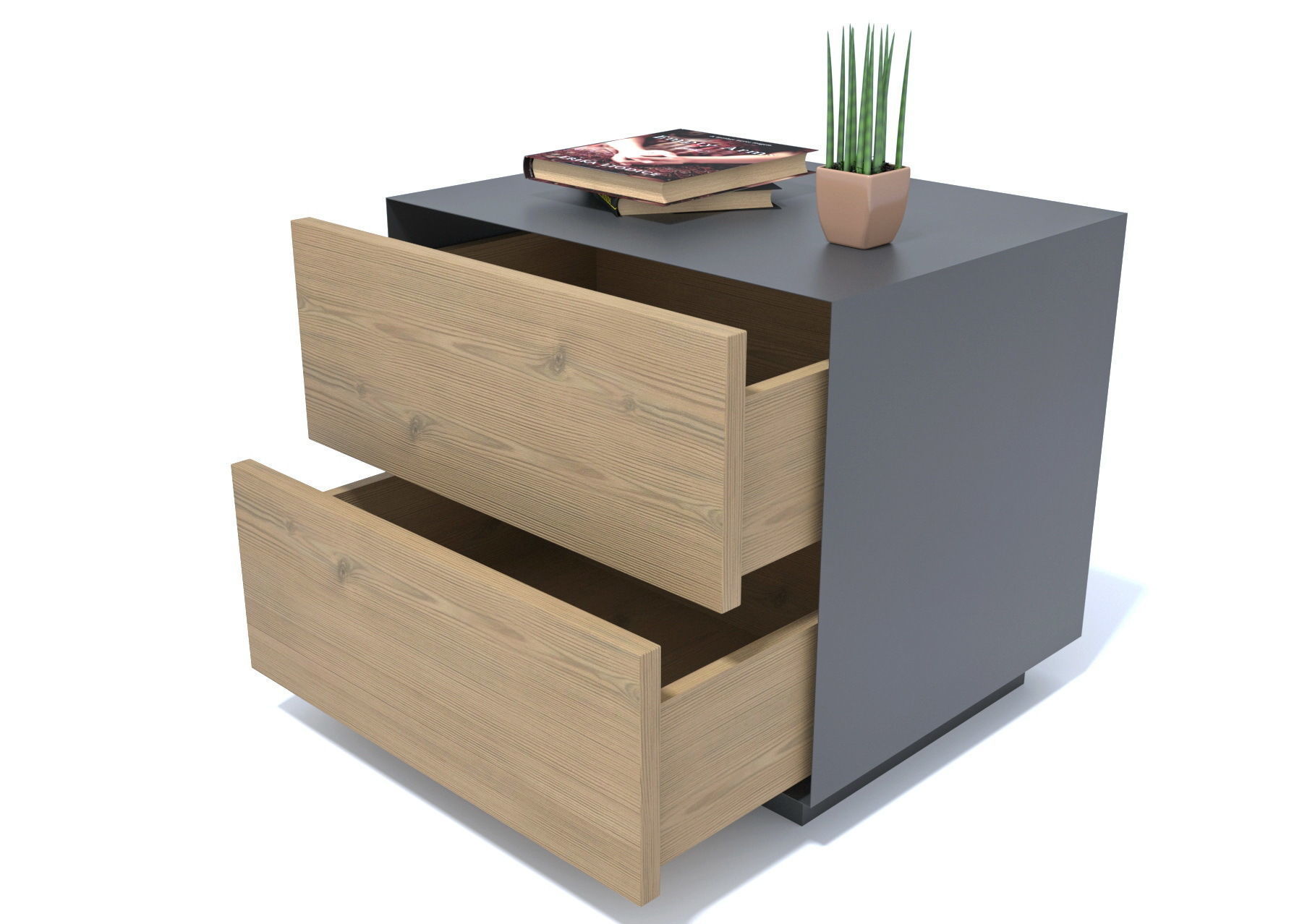  Loft style bedside table 3D model_3