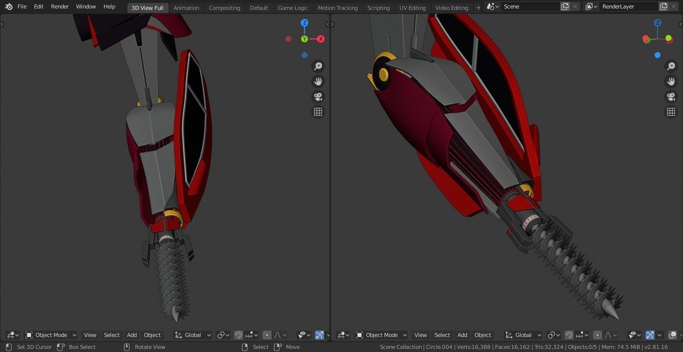  Knockout Transformers Prime Character Rig Low-poly 3D model_14