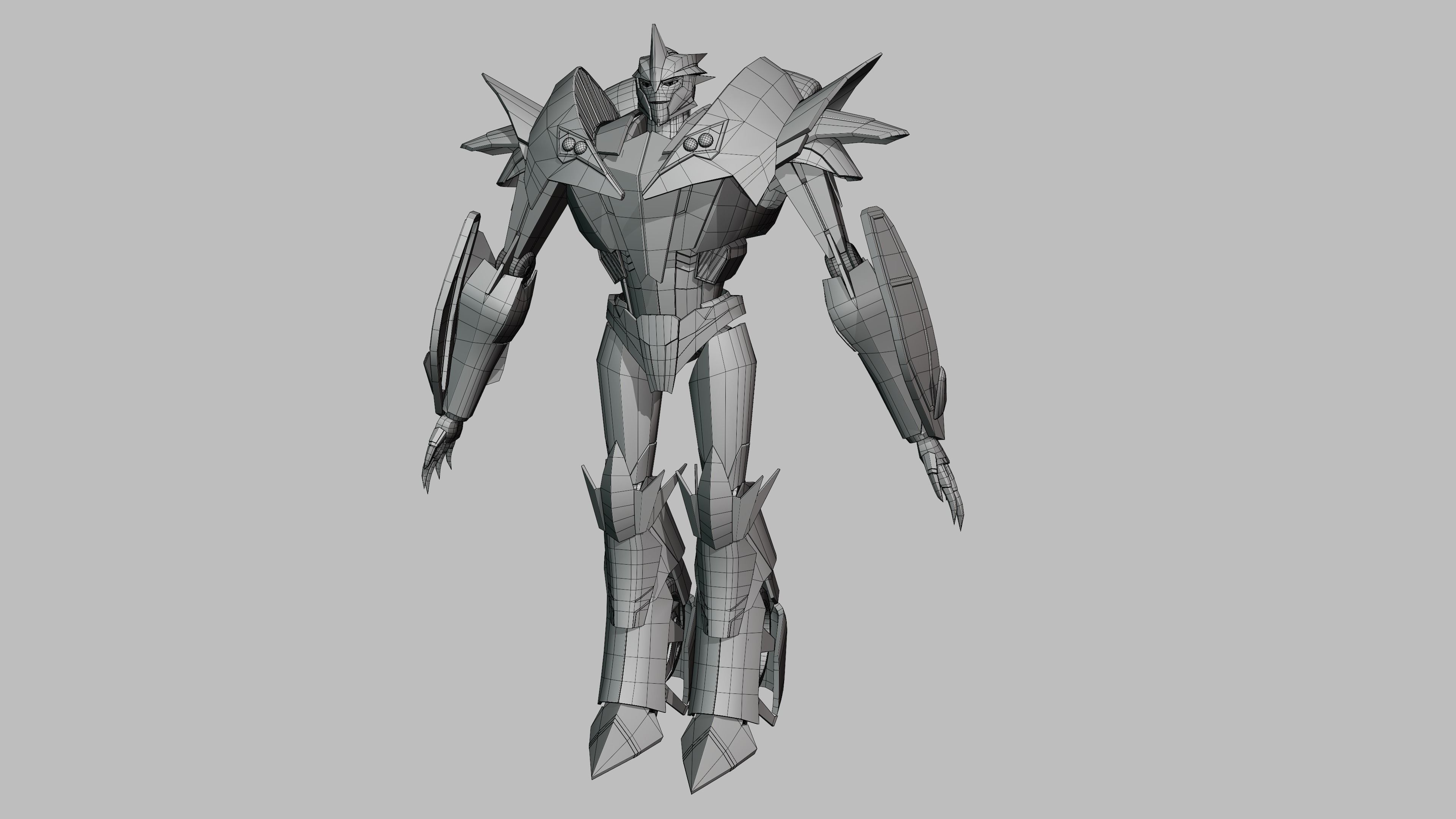  Knockout Transformers Prime Character Rig Low-poly 3D model_15