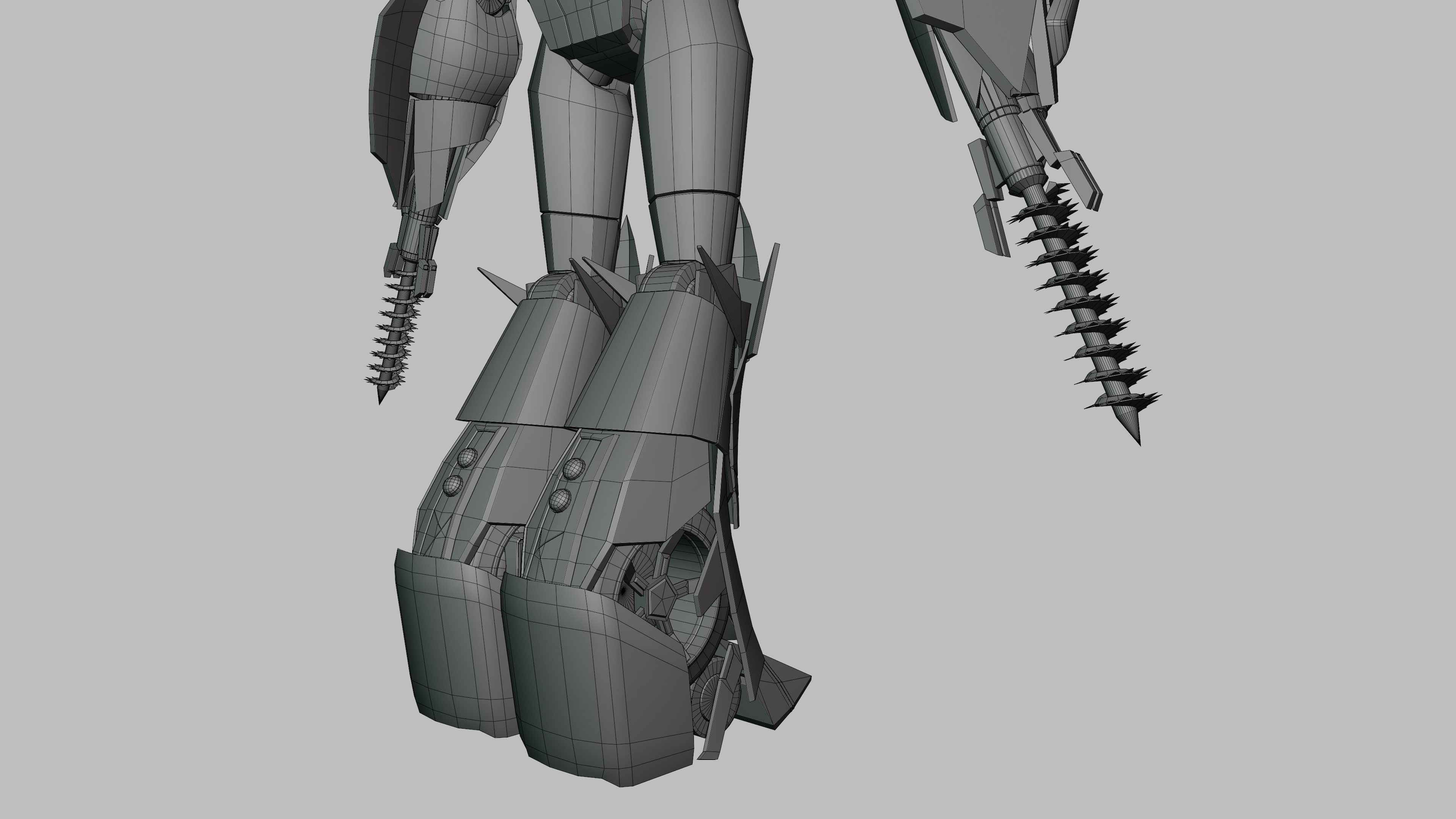  Knockout Transformers Prime Character Rig Low-poly 3D model_18