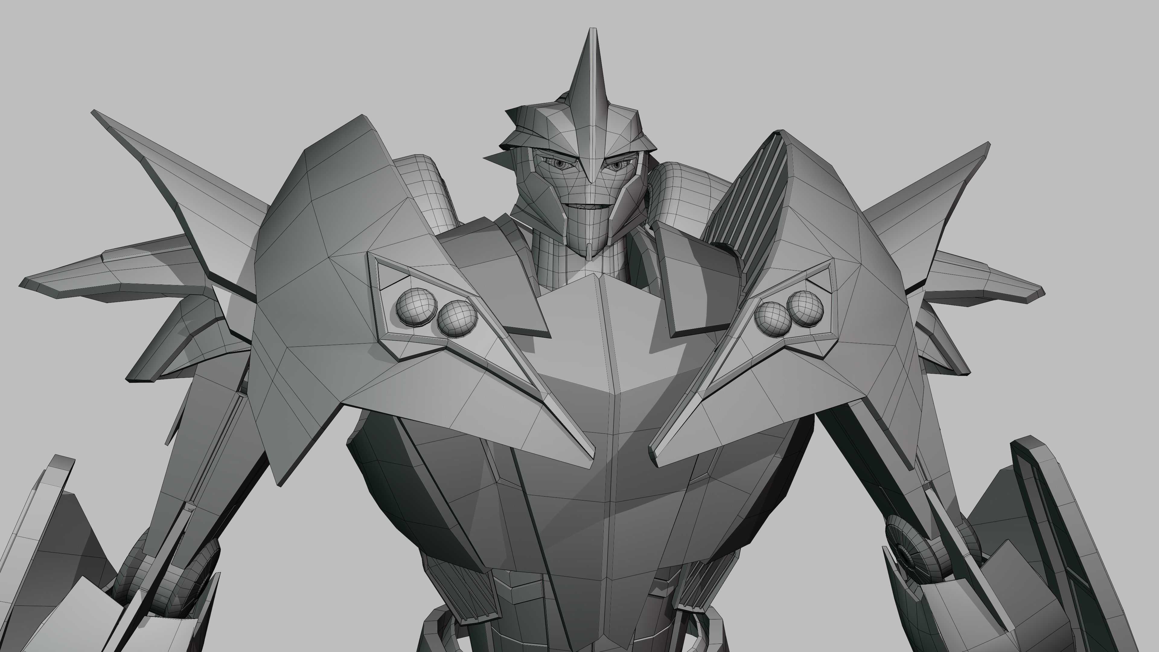  Knockout Transformers Prime Character Rig Low-poly 3D model_16